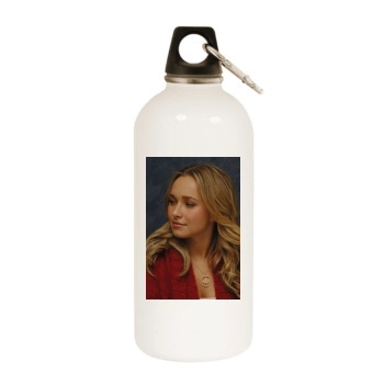 Hayden Panettiere White Water Bottle With Carabiner