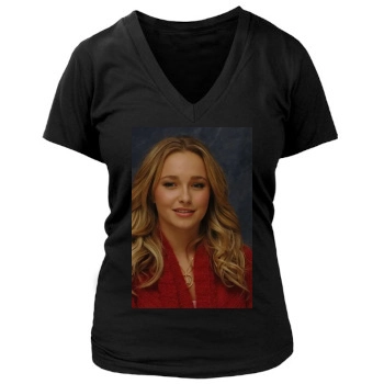 Hayden Panettiere Women's Deep V-Neck TShirt