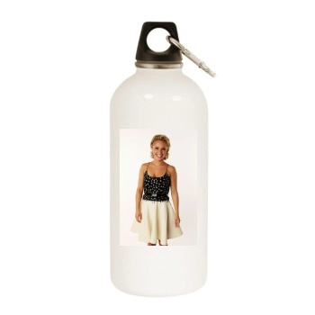 Hayden Panettiere White Water Bottle With Carabiner