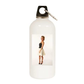 Hayden Panettiere White Water Bottle With Carabiner