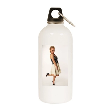 Hayden Panettiere White Water Bottle With Carabiner