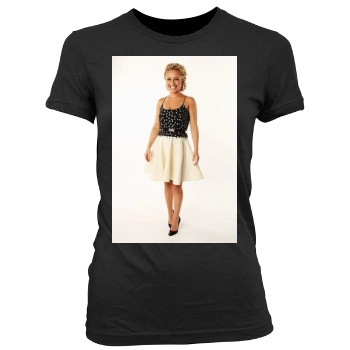 Hayden Panettiere Women's Junior Cut Crewneck T-Shirt