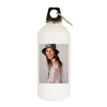 Heidi Klum White Water Bottle With Carabiner