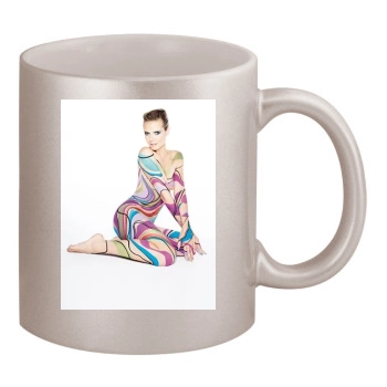 Heidi Klum 11oz Metallic Silver Mug