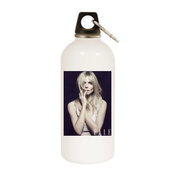 Heidi Klum White Water Bottle With Carabiner