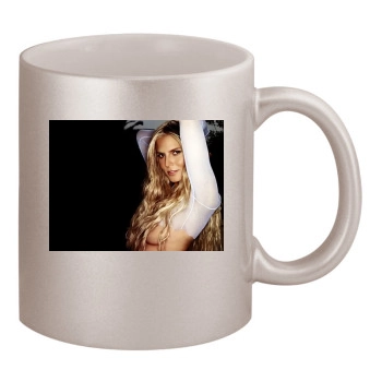 Heidi Klum 11oz Metallic Silver Mug