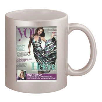 Helena Christensen 11oz Metallic Silver Mug