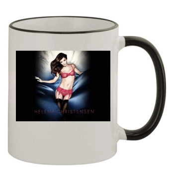 Helena Christensen 11oz Colored Rim & Handle Mug