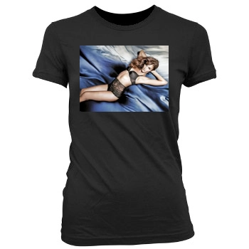 Helena Christensen Women's Junior Cut Crewneck T-Shirt