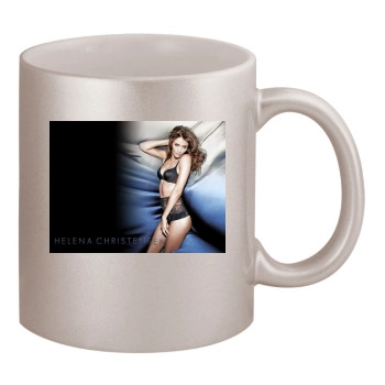 Helena Christensen 11oz Metallic Silver Mug