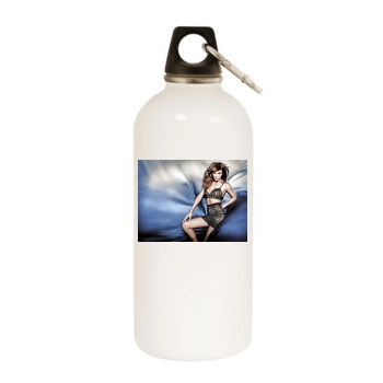 Helena Christensen White Water Bottle With Carabiner