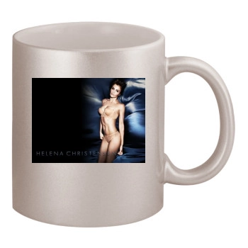 Helena Christensen 11oz Metallic Silver Mug