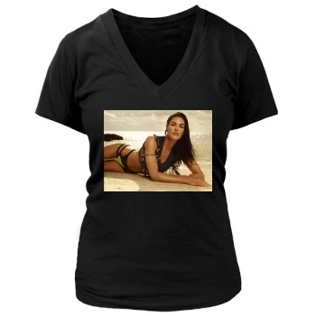 Hilary Rhoda Women's Deep V-Neck TShirt