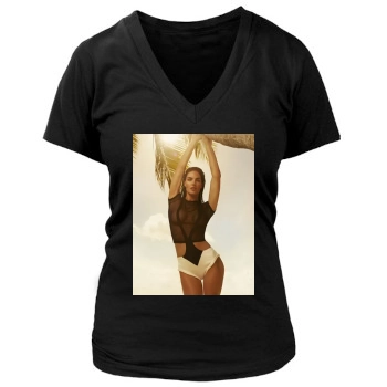 Hilary Rhoda Women's Deep V-Neck TShirt