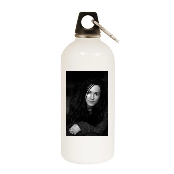 Holly Hunter White Water Bottle With Carabiner