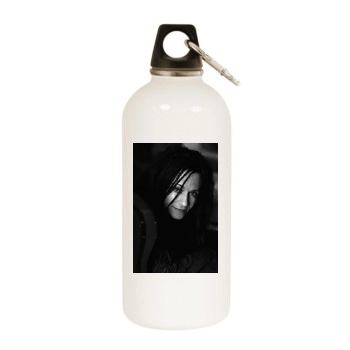 Holly Hunter White Water Bottle With Carabiner