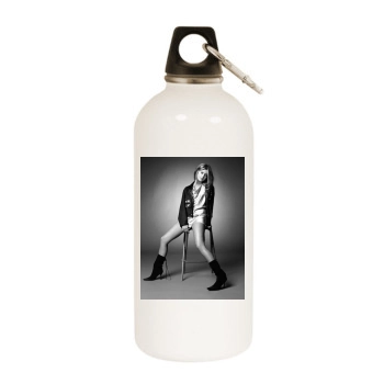 Holly Valance White Water Bottle With Carabiner