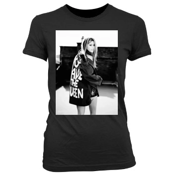 Holly Valance Women's Junior Cut Crewneck T-Shirt