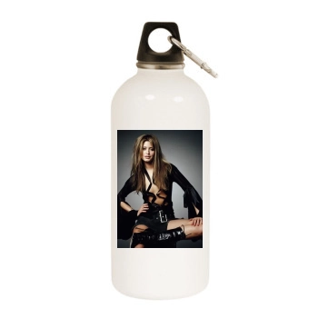 Holly Valance White Water Bottle With Carabiner