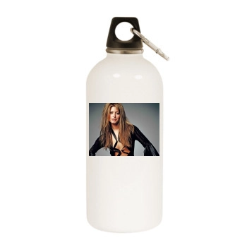 Holly Valance White Water Bottle With Carabiner