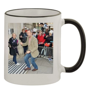 Hugh Laurie 11oz Colored Rim & Handle Mug