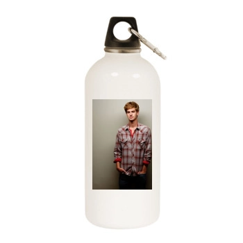 Andrew Garfield White Water Bottle With Carabiner