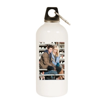 Andrew Garfield White Water Bottle With Carabiner