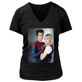 Andrew Garfield Women's Deep V-Neck TShirt