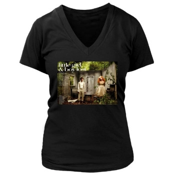 Andrew Garfield Women's Deep V-Neck TShirt