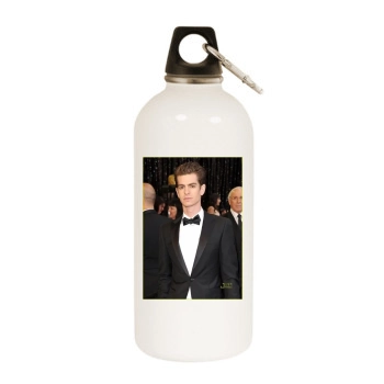 Andrew Garfield White Water Bottle With Carabiner