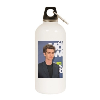 Andrew Garfield White Water Bottle With Carabiner