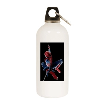 Andrew Garfield White Water Bottle With Carabiner