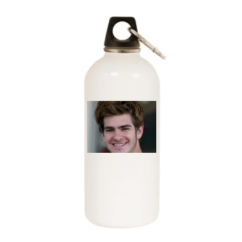 Andrew Garfield White Water Bottle With Carabiner