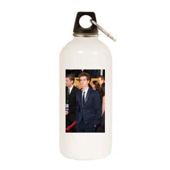 Andrew Garfield White Water Bottle With Carabiner