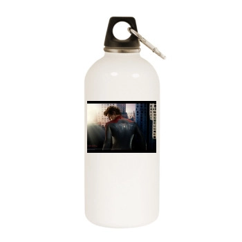 Andrew Garfield White Water Bottle With Carabiner