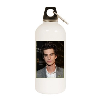 Andrew Garfield White Water Bottle With Carabiner