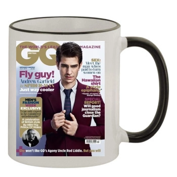 Andrew Garfield 11oz Colored Rim & Handle Mug