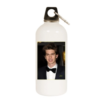 Andrew Garfield White Water Bottle With Carabiner