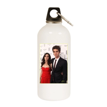 Andrew Garfield White Water Bottle With Carabiner