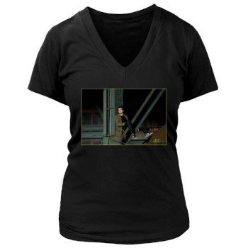 Andrew Garfield Women's Deep V-Neck TShirt