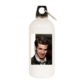 Andrew Garfield White Water Bottle With Carabiner