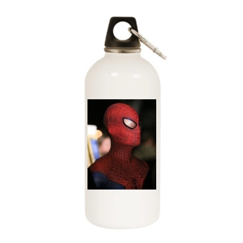 Andrew Garfield White Water Bottle With Carabiner