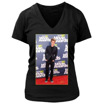 Andrew Garfield Women's Deep V-Neck TShirt