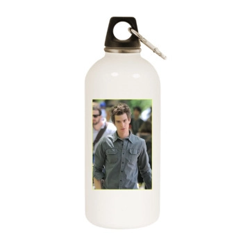 Andrew Garfield White Water Bottle With Carabiner