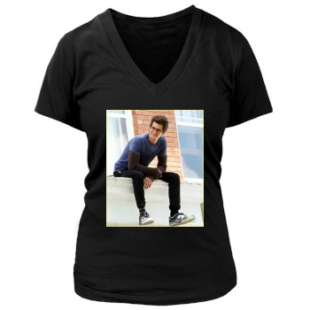 Andrew Garfield Women's Deep V-Neck TShirt