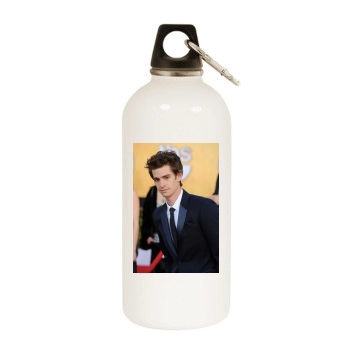 Andrew Garfield White Water Bottle With Carabiner