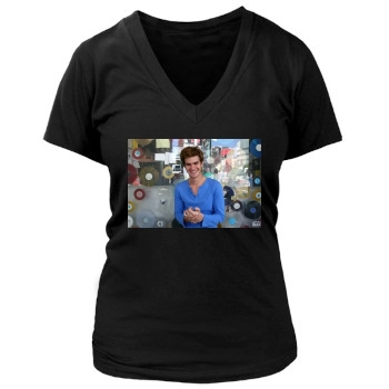 Andrew Garfield Women's Deep V-Neck TShirt