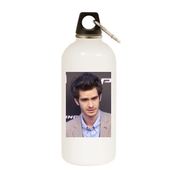 Andrew Garfield White Water Bottle With Carabiner