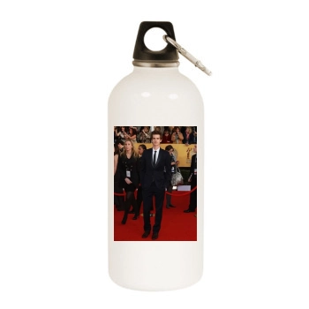 Andrew Garfield White Water Bottle With Carabiner