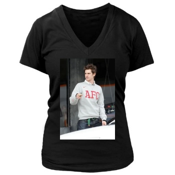 Andrew Garfield Women's Deep V-Neck TShirt